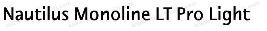 Nautilus Monoline LT Pro Light字体转换